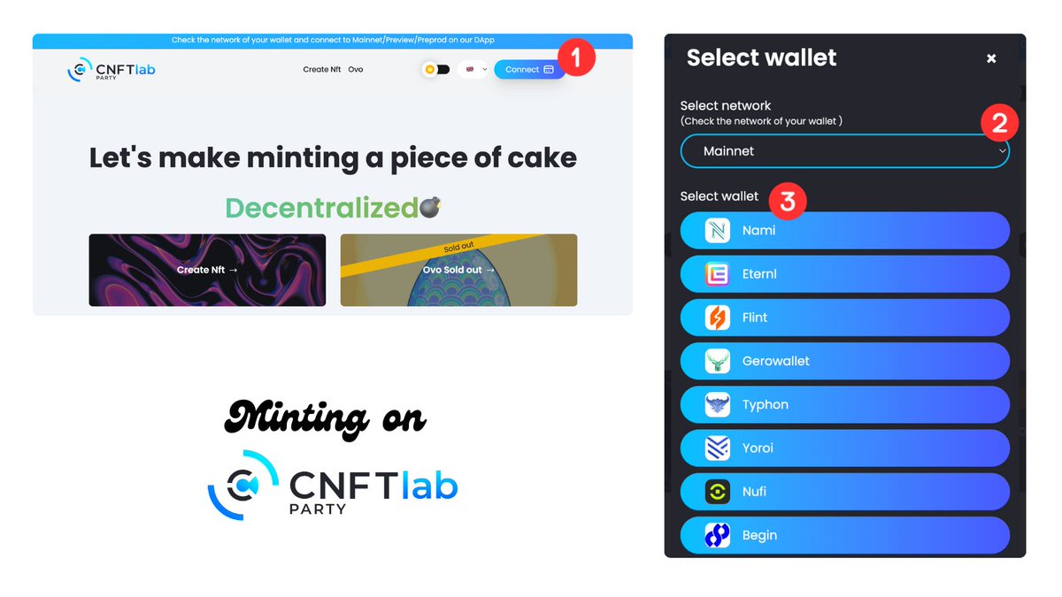 With CNFTlab, you have the power to choose your minting network! Whether you're a developer needing FT or NFTs, our platform makes minting seamless and efficient. Start building your digital creations today! 🚀