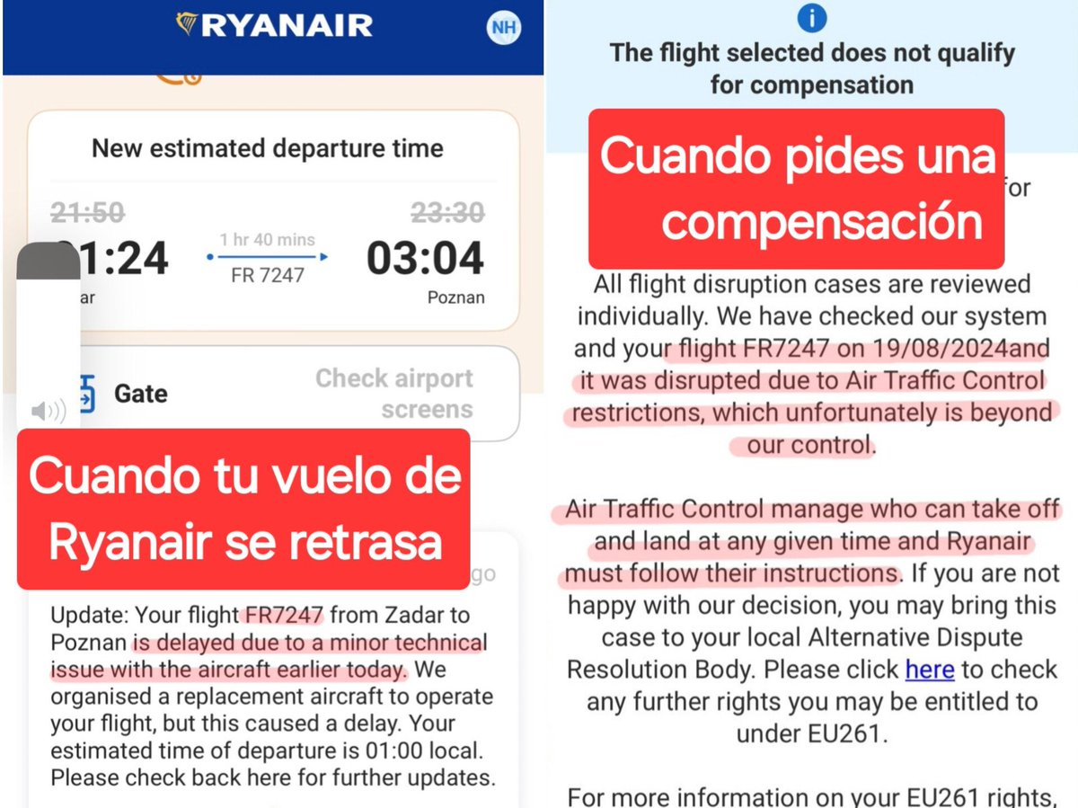Buenos días, <a href="/Ryanair_ES/">Ryanair España</a>. 
Sois unos cutres mentirosos. 
No se si os lo habiamos dicho. 
🤥🤥🤥😁