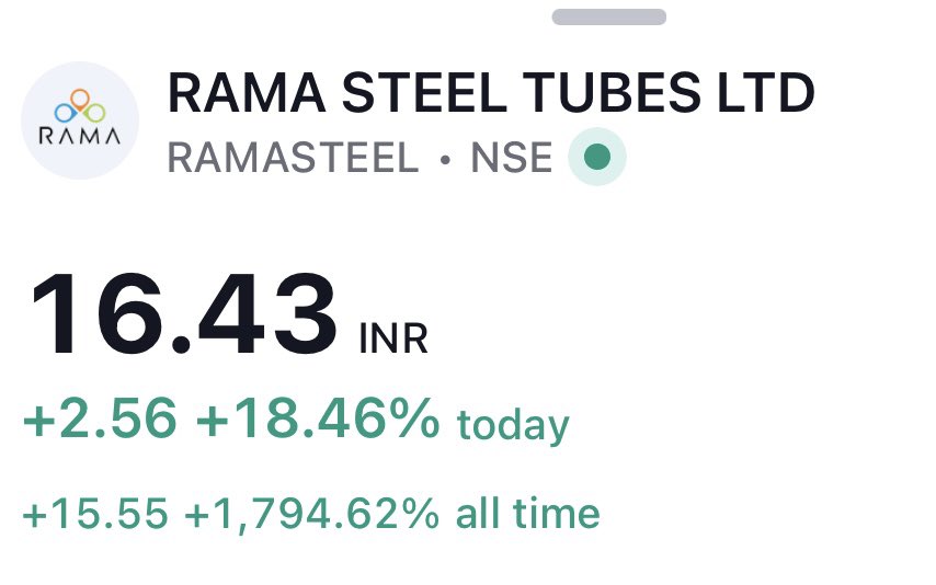 TradeTeam_'s tweet image. #RAMASTEEL 📊
35% Move Captured In 3 Days 💰

12.02 To 16.50 🚀

Join Telegram Group 👇
t.me/tradeteamyt

 #multibagger #PennyStocks #stockstofocus #StocksToWatch #StocksToBuy #SwingTrading