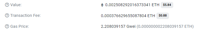 Coffee4ever1's tweet photo. @Viralbot4 @CoinHeated @smeet_bhatt Random transcation on eth, totally random token. .88cents, Solana is like .05cents. Education yourself. https://t.co/E8WzfepReP