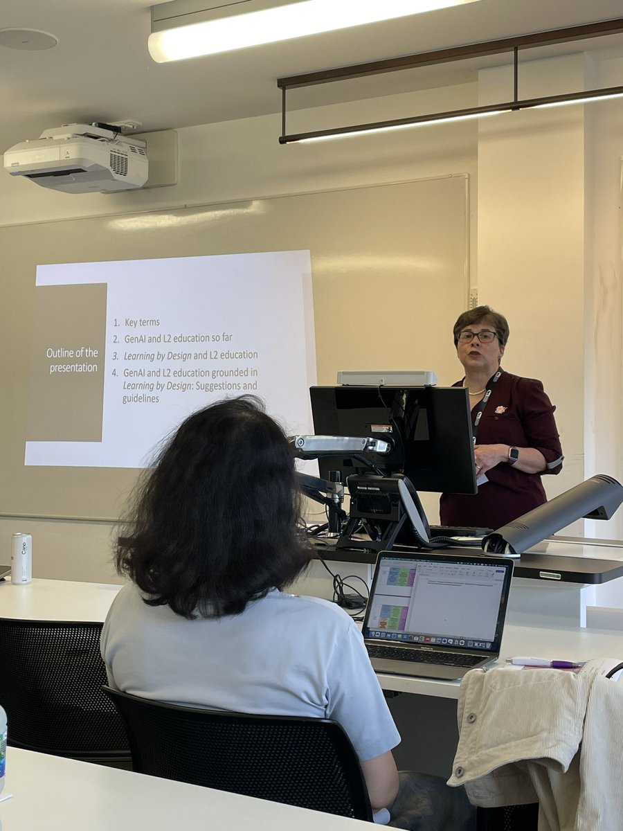 Language Learning and Teaching SIG #BAAL2024: Prof Gabriela Zapata starts off the Colloquium on Generative AI in language learning &amp; teaching