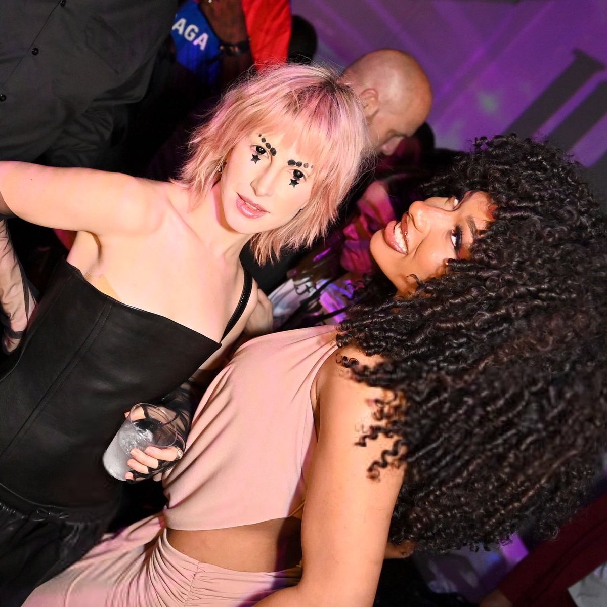 stallionaccess's tweet image. Megan Thee Stallion with Hayley Williams of Paramore tonight.