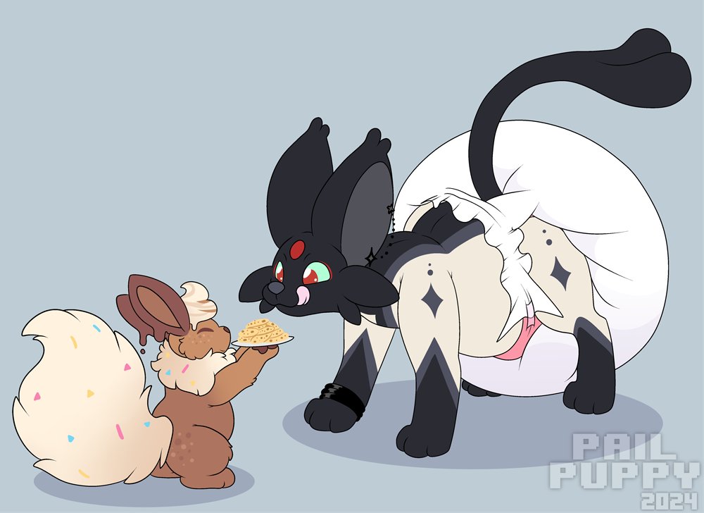 SpaceRingz's tweet photo. [ Diapers | Hypermessy | Full Tour ]

Finished piece for Anon! Be careful offering Eclipse a lot a food when you're also out here looking like a snack. https://t.co/Zs92wu4GV0