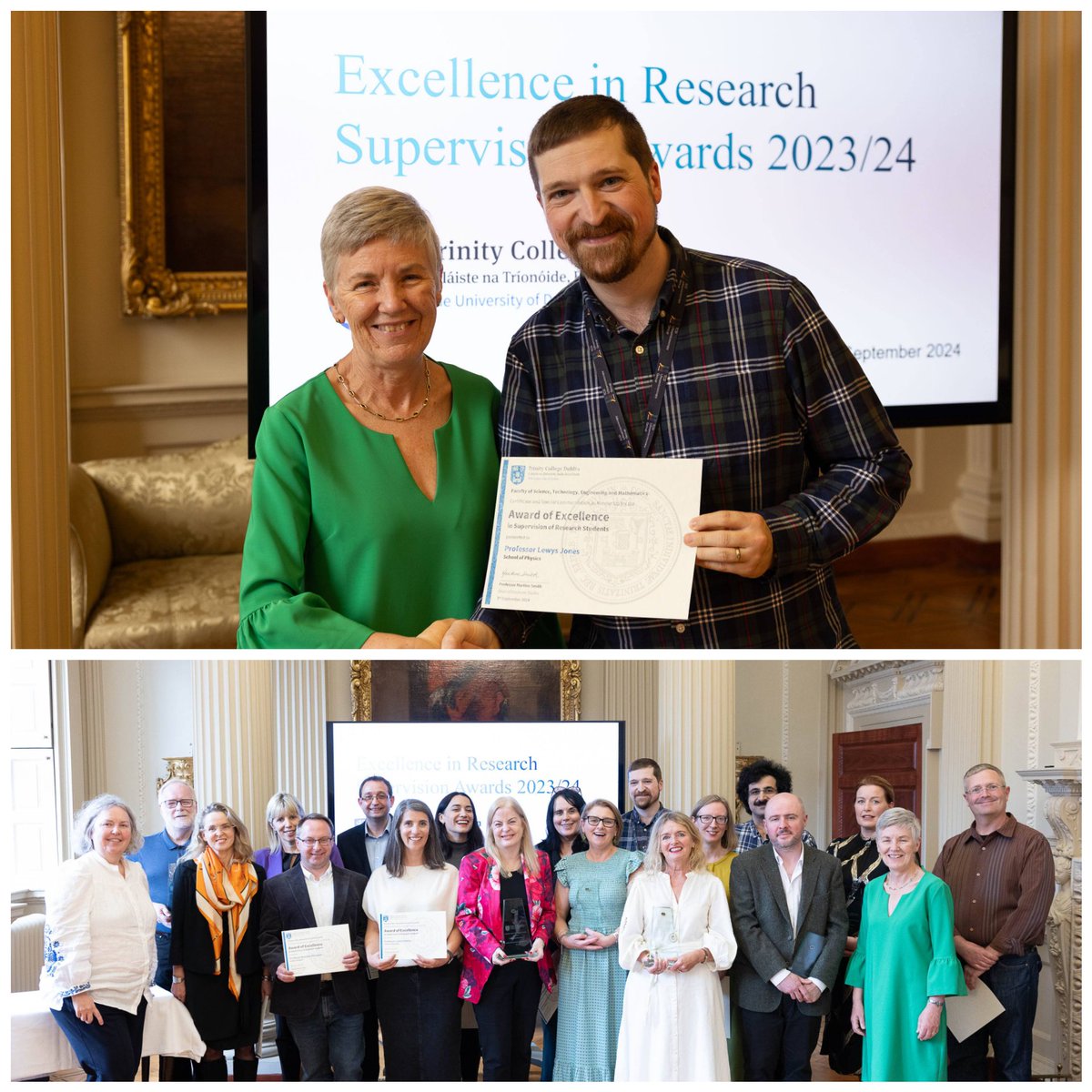 Dr Lewys Jones (he/him) (@lewysj) on Twitter photo Our #PhD researchers are key for pursuing new science, so it was lovely to receive this award as the <a href="/TCD_physics/">TCD_physics</a> nominee for the <a href="/tcddublin/">Trinity College Dublin</a> "#Research Supervision Excellence Awards" from the Dean of Graduate Studies and Provost Linda Doyle. Congrats to all the winners ❤️🇮🇪🎓 Our #PhD researchers are key for pursuing new science, so it was lovely to receive this award as the <a href="/TCD_physics/">TCD_physics</a> nominee for the <a href="/tcddublin/">Trinity College Dublin</a> "#Research Supervision Excellence Awards" from the Dean of Graduate Studies and Provost Linda Doyle. Congrats to all the winners ❤️🇮🇪🎓