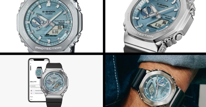 ts_xmas's tweet photo. ช็อปน้อง casio สี arctic blue เชื่อมต่อมือถือได้ด้วยที่ Lazada 9.9