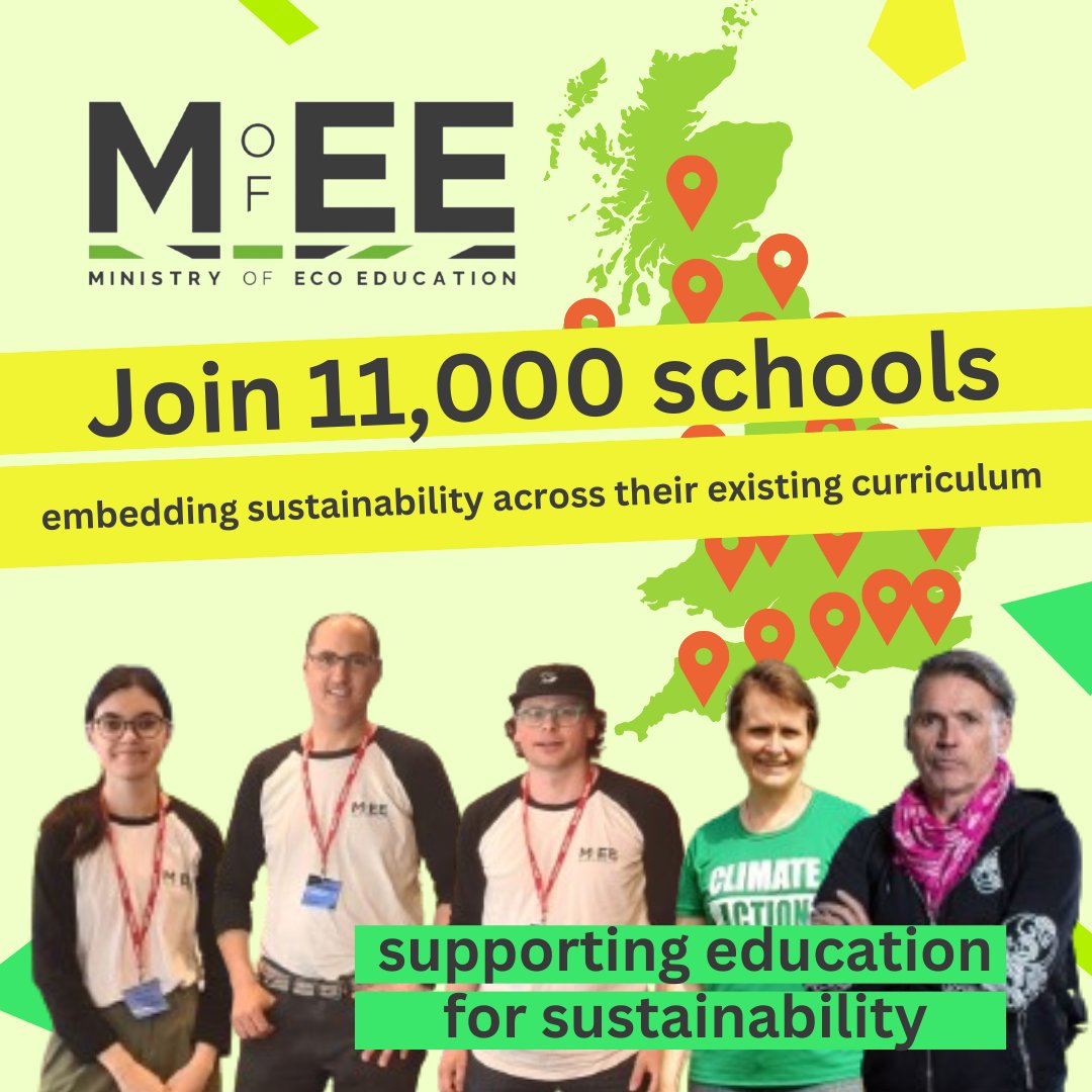 Join 11,000 schools embedding sustainability across their existing curriculum

ministryofeco.org

⚡️Be inspired by our Big Questions
⚡️Watch our Micro CPD videos
⚡️Attend Eco Ed Events
⚡️Check out regional support
⚡️Join our Whatsapp Community

#educationforsustainability