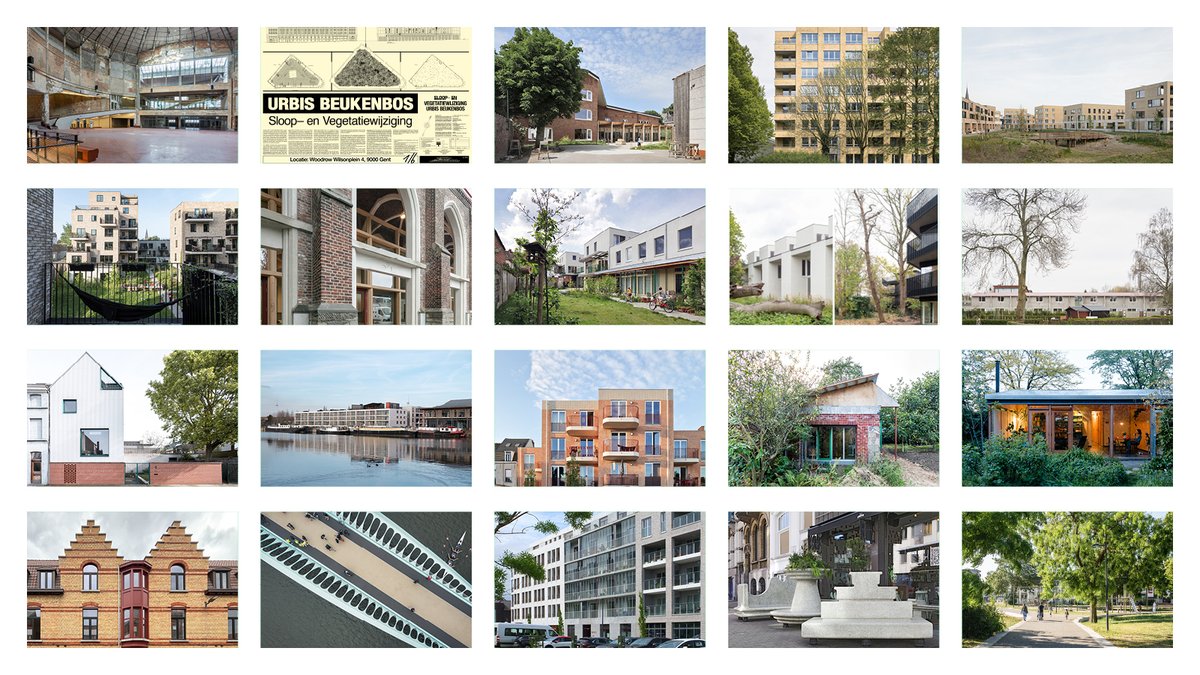 Benieuwd naar de twintig projecten die kans maken op de Architectuurprijs Gent 2024? Neem een kijkje op architectuur.gent/prijs/2024. #gent