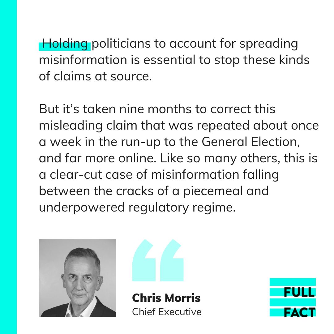 <a href="/IpsoNews/">IPSO (Independent Press Standards Organisation)</a> <a href="/Daily_Express/">Daily Express</a> <a href="/RicHolden/">Richard Holden MP</a> This ruling is a powerful signal to politicians and newspapers that they will be sanctioned if they fail to stop misleading information at source. 

But we can’t afford to wait months for corrections while the same claim spreads online but gets left unchallenged.