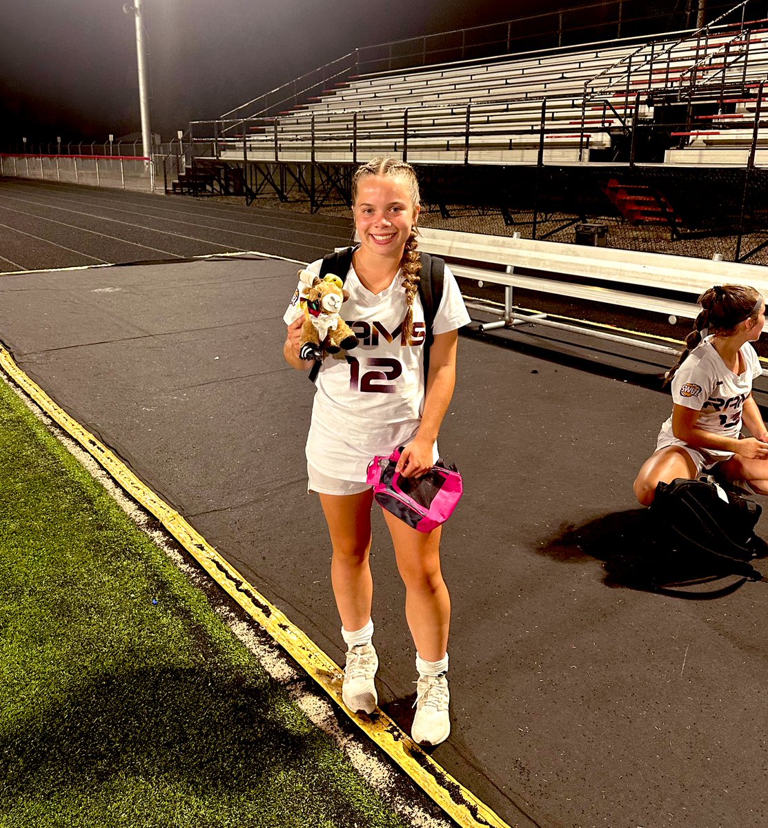 A huge shoutout to Isabelle Davis for earning “Rambalina!”  First career hat trick 🧢🧢🧢! 🐏⚽️🐏