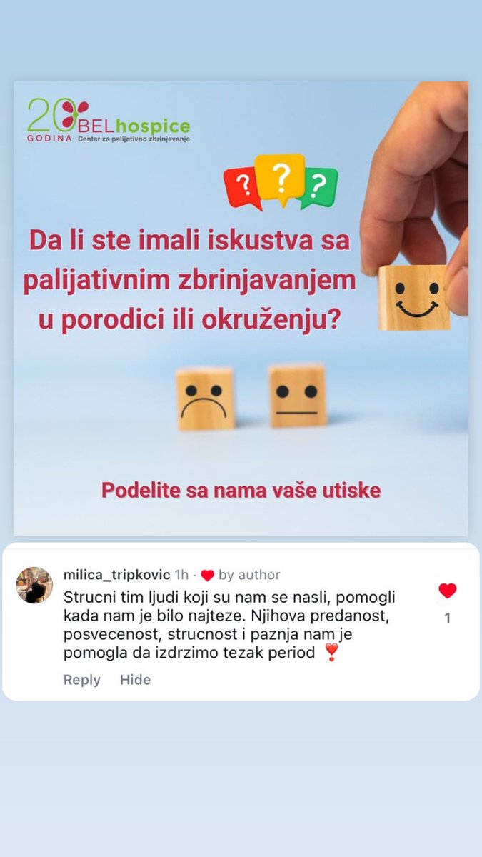 BELhospice's tweet photo. .#BELhospice #palijativnozbrinjavanje https://t.co/A4z9zBf5Ch
