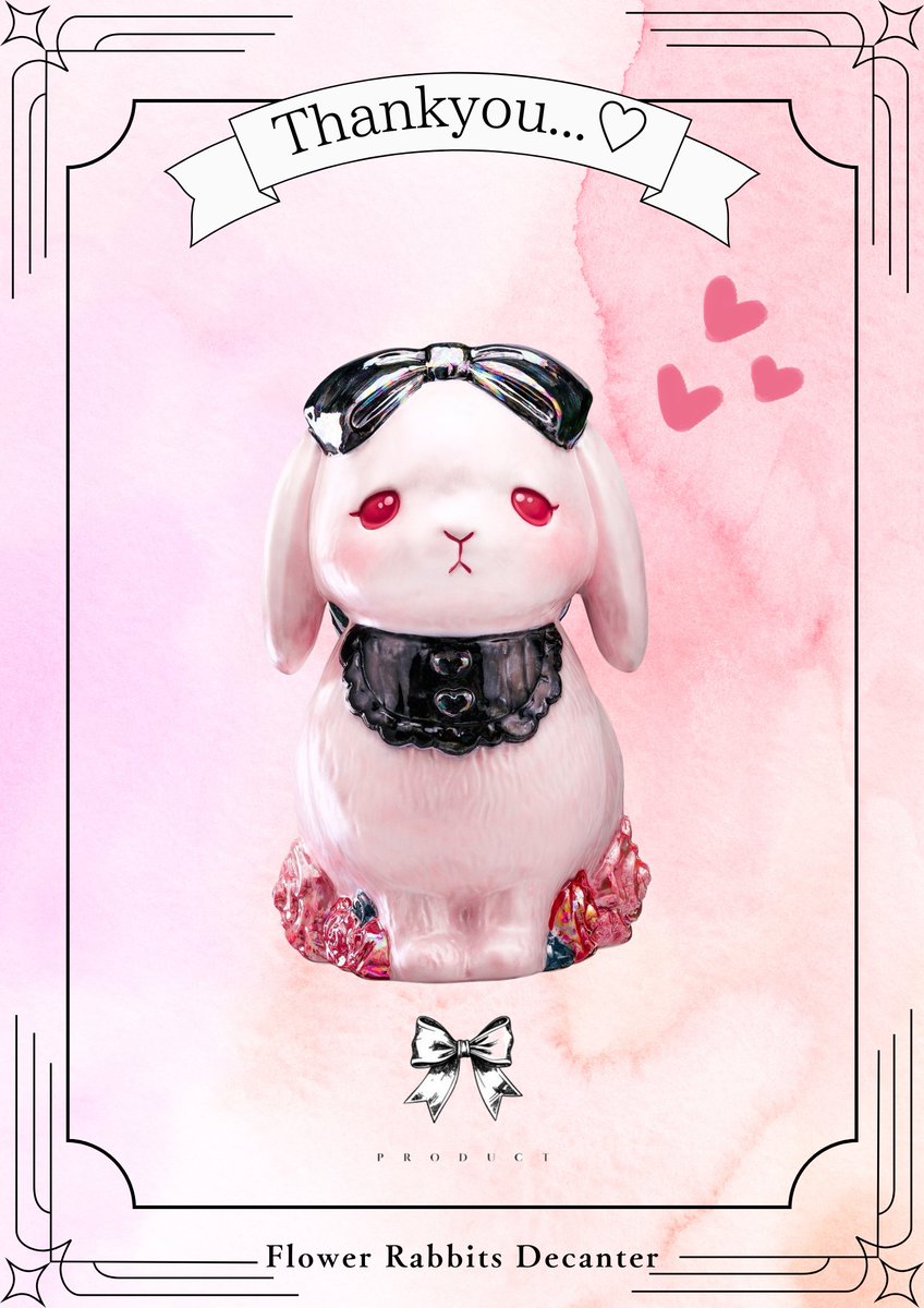 早速たくさんのご注文ありがとうございます🐰❤🐰 #フラワーラビッツ