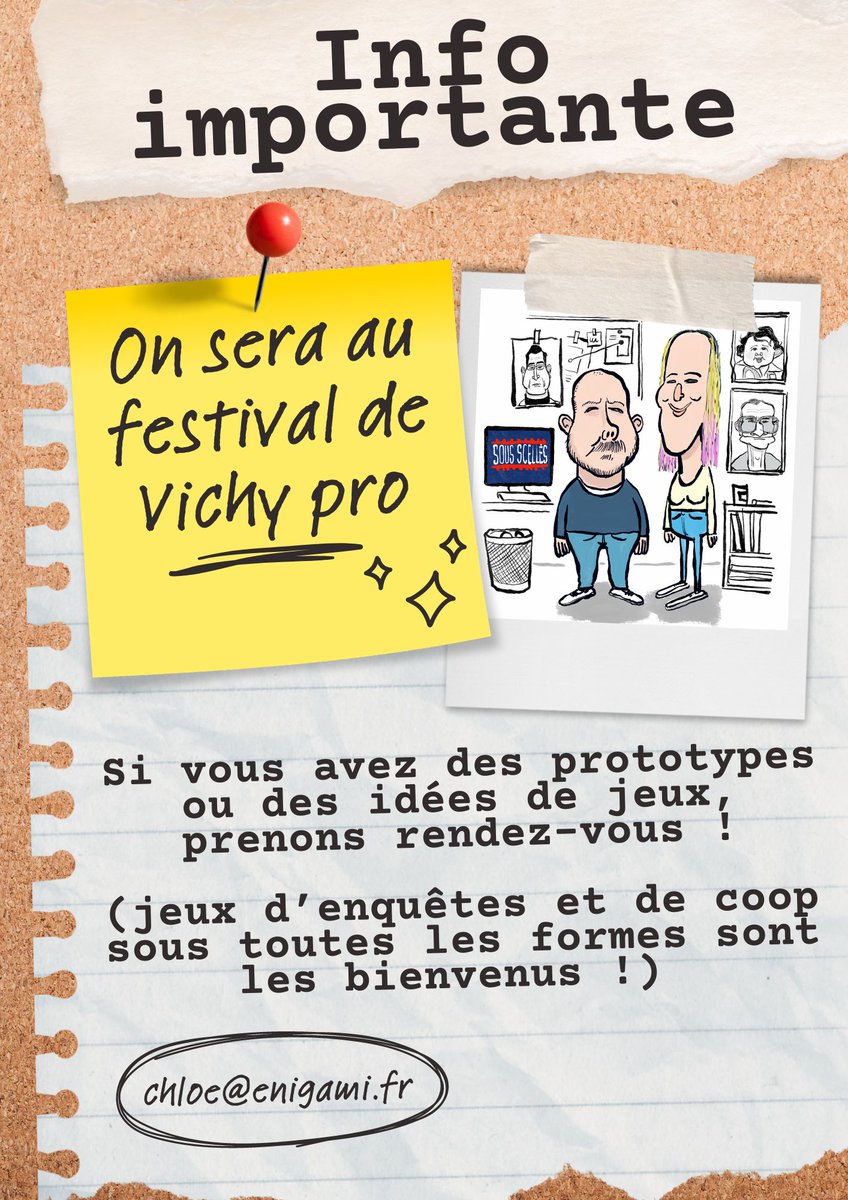 Oyez oyez ! On est à Vichy dans quelques jours et on a hâte de vous y voir !