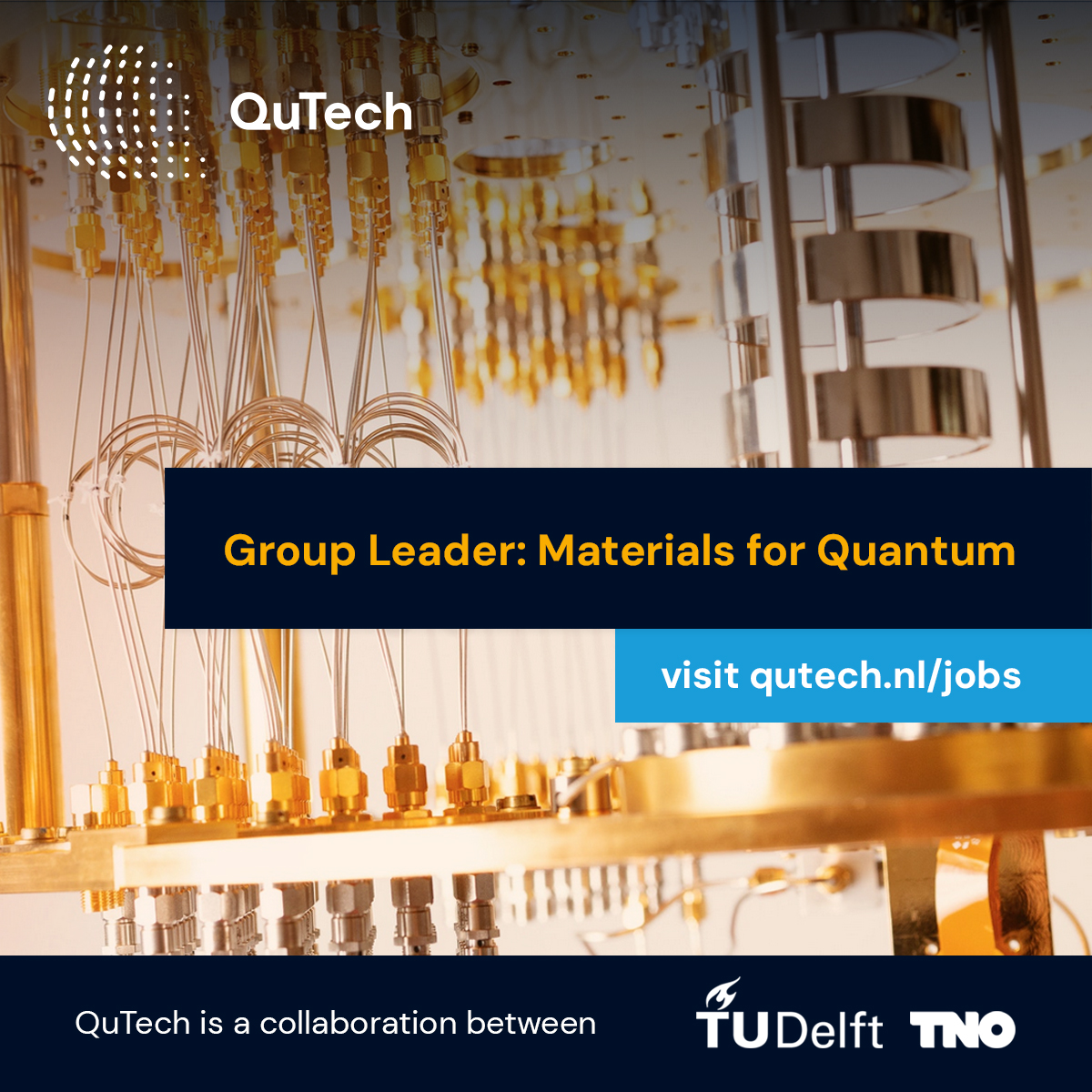 🔎 We are looking for a principal investigator to help us build the next generation of quantum technology based on innovative materials.

🤔 Interested in new superconductors, semiconductors or hybrids that may drive the development of qubits? Apply now!👇
qutech.nl/vacancy/group-…