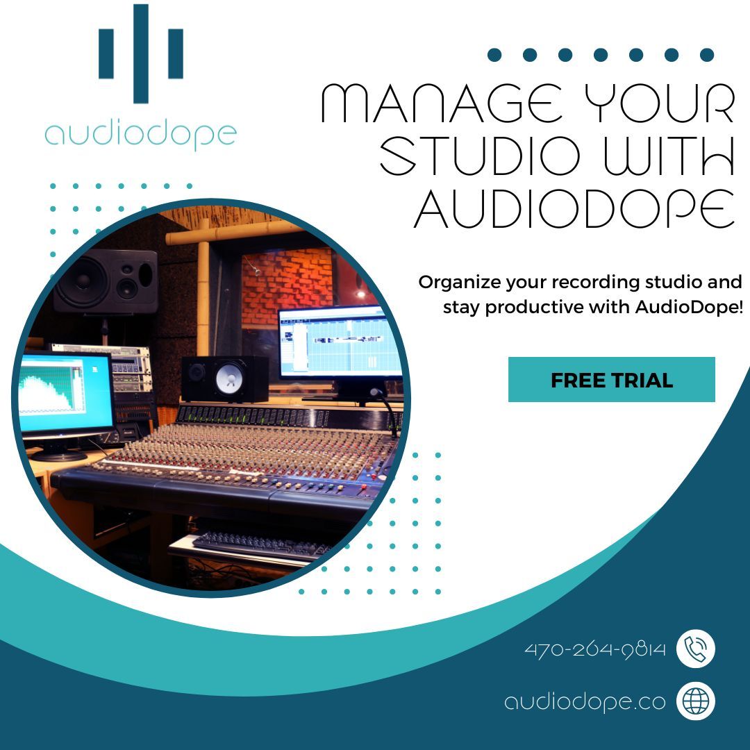 audiodopeapp's tweet photo. Experience the evolution of Recording Studio Management with our integrated platform. Goodbye chaos of multiple applications, hello enhanced efficiency. Try our Free Trial to support your Studio!

https://t.co/xmT1IcwxGN

#endthestudiochaos
#recordingstudios
#audiodope https://t.co/Jy6e2ylLMU