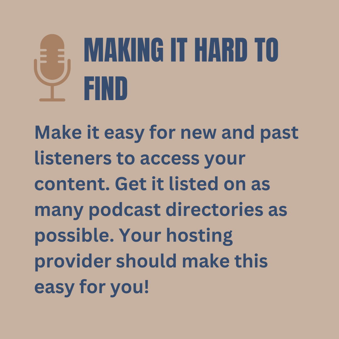 🎙️ BIG BEGINNER PODCAST MISTAKES 🎙️

Each month I share tips in my free podcast newsletter. Let me know if you want in on it ⬇️ 

#podcast #podcastcoach #pod #spotify #applepodcast