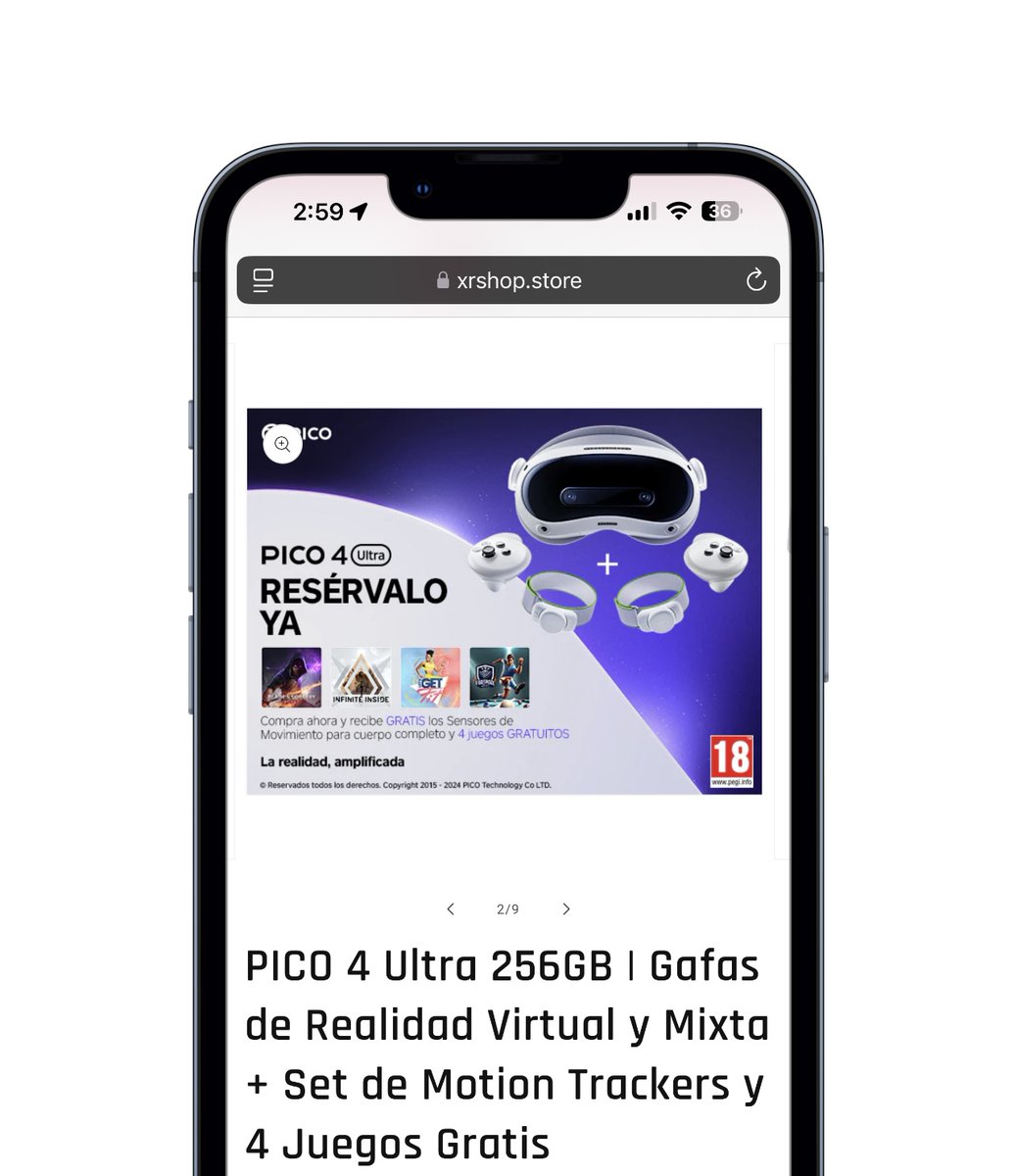 🍿 Ya se pueden reservar en España las Pico 4 Ultra.

👉 Incluye el set de Motion Trackers para piernas y 4 Juegos gratis.

➡️ Toa la info y reserva - tidd.ly/3AQ4zrN