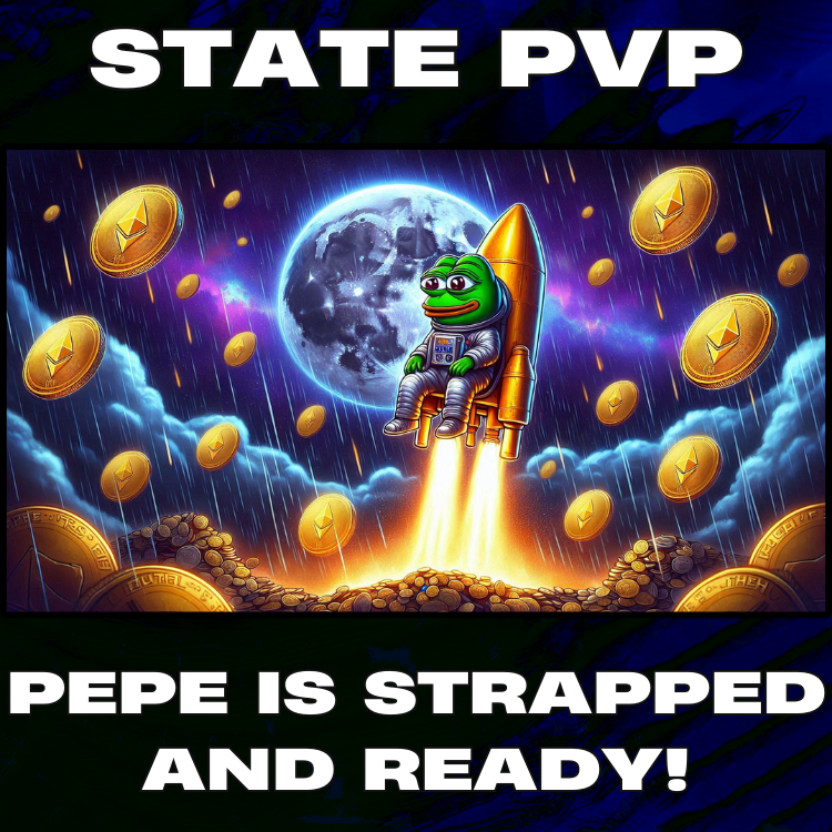 StatePVP's tweet photo. With just under 11 hours until launch, #PEPE is strapped in and ready to fly.
#ETH #Ethereum #Blockchain #BlockchainGaming #BlockchainTechnology #Web3 #web3game #Web3Revolution #mintrugstack #stackthateth #tothemoon #launchingsoon #launchday #statepvp #LFG #GameFi #DeFi #DegenVibes #Degens #DegenArmy #Gaming #USA #makeitrain #trending #TrendingNews #pepefly #LetsGo #rocketman #rocketlaunch #Rocket #strategy #strategygame #ChooseFearless