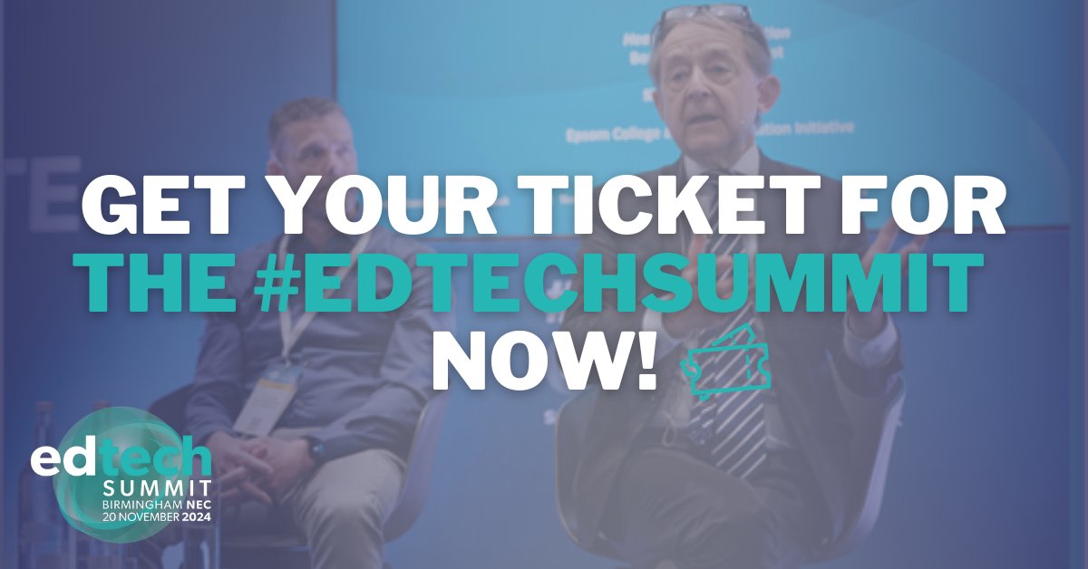 📣The EdTech Summit is back at the NEC, Birmingham on the 20th of November! We’re thrilled to host over 50 industry-leading experts who will be speaking across three content themed theatres. Learn more about what we have planned and secure your  ticket: hubs.la/Q02NBbcn0