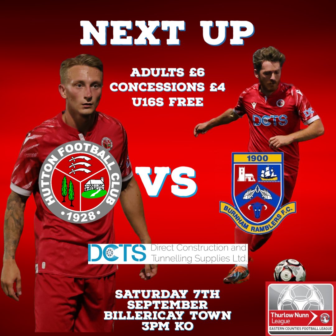 Tomorrow we are back at <a href="/BTFC/">Billericay Town FC</a> in league action 🔴⚪️ #upthetons
