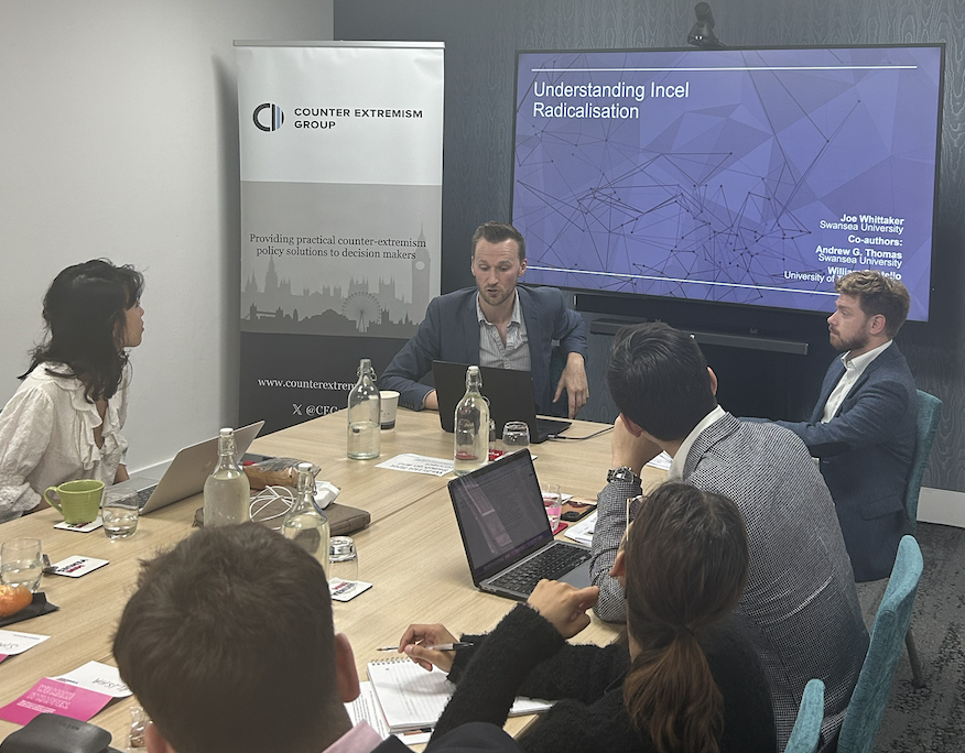 CounterExtremism (@cegroupuk) on Twitter photo Thank you <a href="/CTProject_JW/">Joe Whittaker</a> Dr Joe Whittaker for joining the <a href="/CEGroupUK/">CounterExtremism</a> Young Fellows in National Security Fellows this afternoon to talk about incel radicalisation. Thank you <a href="/CTProject_JW/">Joe Whittaker</a> Dr Joe Whittaker for joining the <a href="/CEGroupUK/">CounterExtremism</a> Young Fellows in National Security Fellows this afternoon to talk about incel radicalisation.