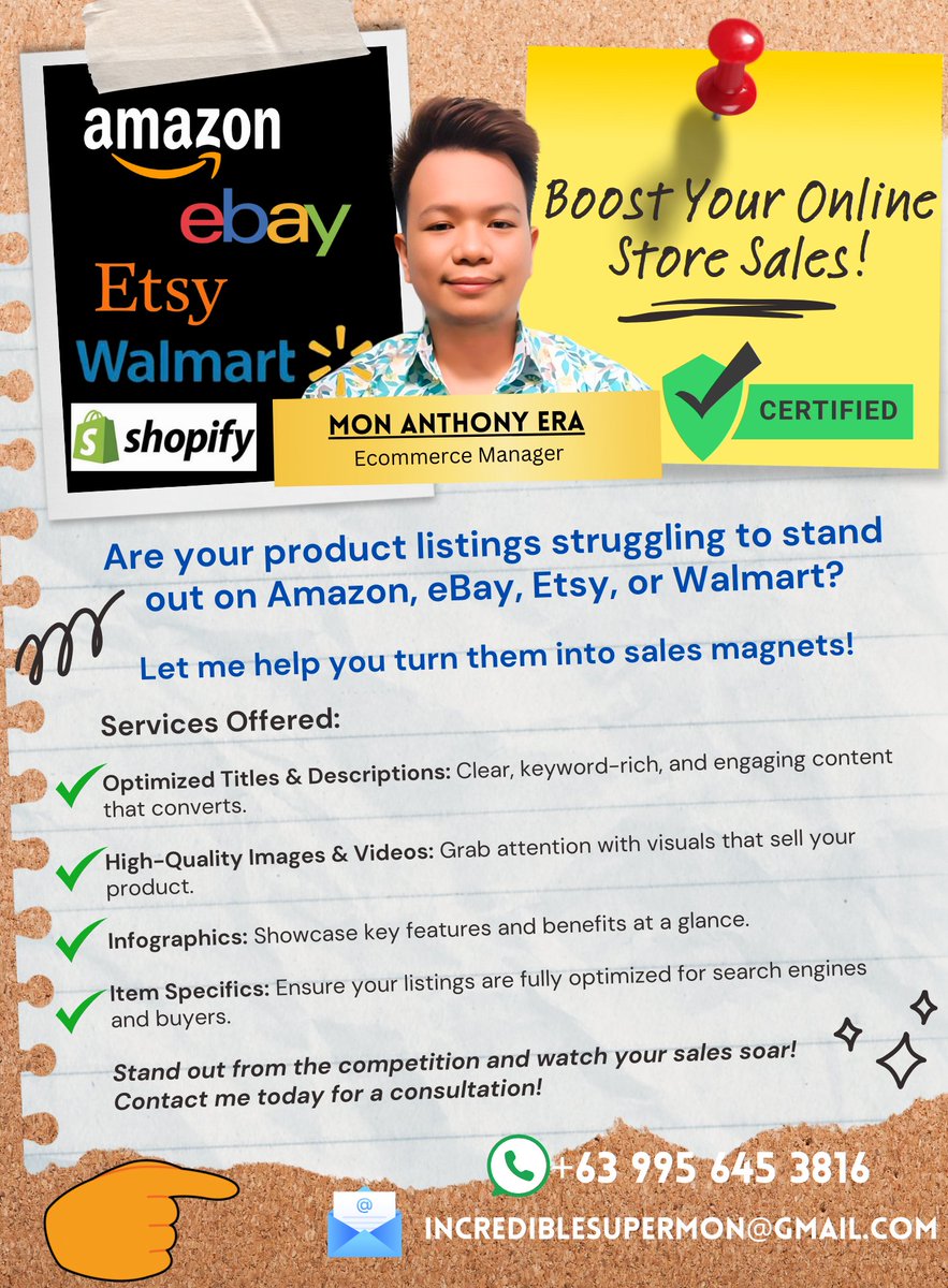 Social_GuruPH's tweet image. Looking back on my experience helping online stores, I’ve noticed how small changes—like better listings and strong images—can really boost sales. Are your product listings grabbing attention? What can you improve today?

#BoostYourSales #EcommerceSuccess #OnlineStoreTips