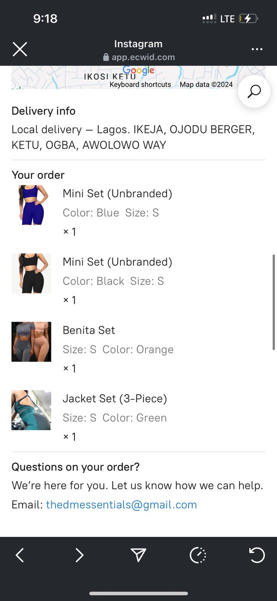 TheSolape's tweet image. Just got these 4 active wear sets from @dm_essentials website! Apparently they’re doing sales.

I just got so tired of seeing active wear sets for 92k! In this economy??? Now we wait and see what arrives but in the meantime, run thereee! 🫢