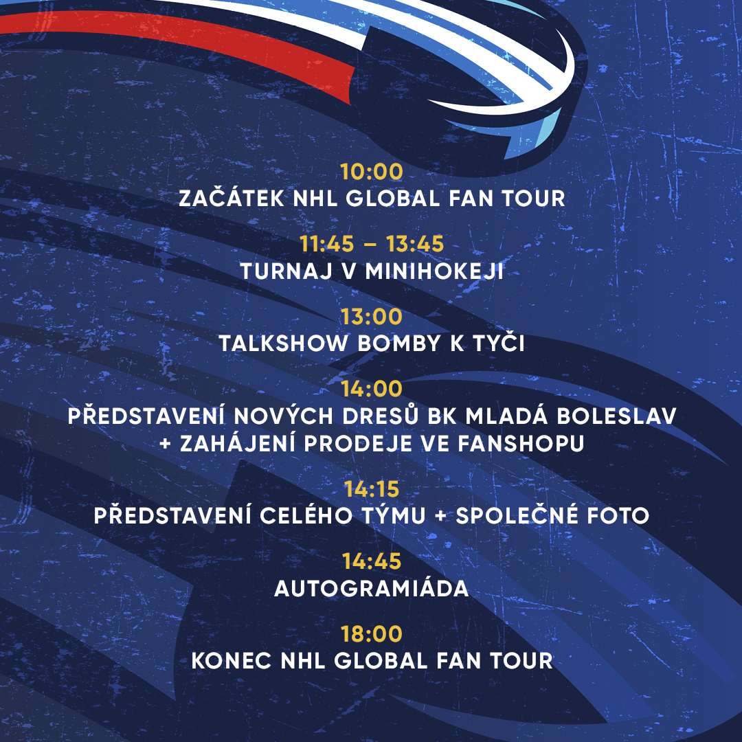 novasport_cz's tweet photo. Chcete zažít NHL na vlastní kůži? Vyrazte v sobotu do Mladé Boleslavi! 👋

Právě ve středočeském městě bude další zastávka NHL Global Fan Tour. Akce proběhne v obchodním centru Olympia od 10 do 18 hodin a program bude nabitý. Tak si to nenechte ujít! 🔝

#NovaSport https://t.co/glduTjsaIr