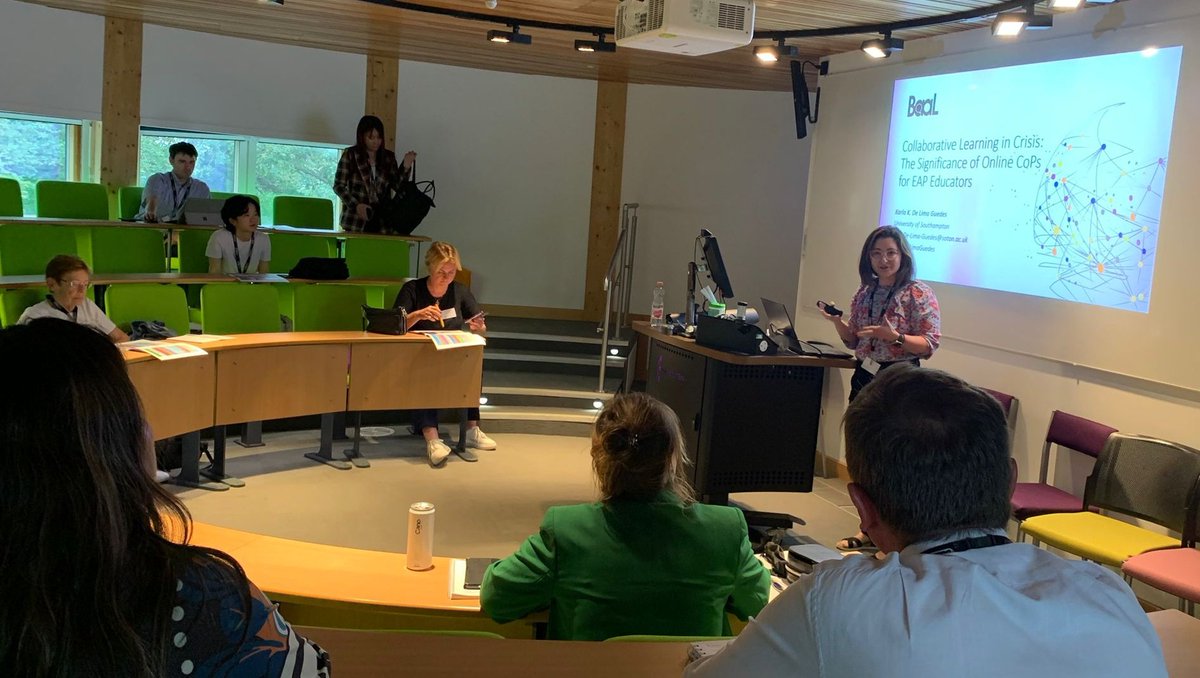 Thank you to everyone who came to my #BAAL2024 talk yesterday on "Collaborative Learning in Crisis: The Significance of Online CoPs for EAP Educators" where I represented <a href="/SotonEd/">Southampton Education School</a>
#EAP #CoPs #OnlineEducation