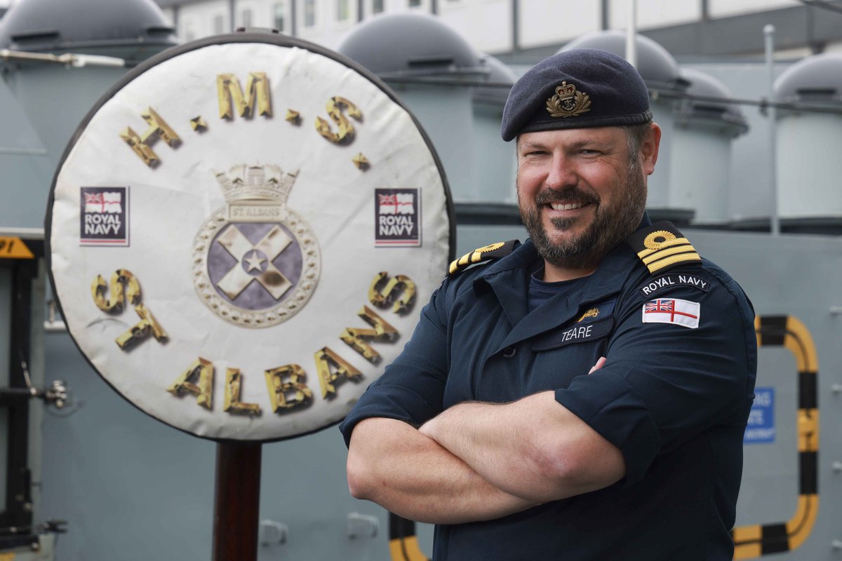 HMS St Albans (@hmsstalbans) on Twitter photo Devonport based HMS ST ALBANS welcomes Cdr Matthew Teare RN as their new Commanding Officer as the ship continues it's regeneration and preparations for BOST <a href="/HMNBDevonport/">HMNB Devonport</a> <a href="/RoyalNavy/">Royal Navy</a> <a href="/HMSStAlbans/">HMS St Albans</a> @F83 Devonport based HMS ST ALBANS welcomes Cdr Matthew Teare RN as their new Commanding Officer as the ship continues it's regeneration and preparations for BOST <a href="/HMNBDevonport/">HMNB Devonport</a> <a href="/RoyalNavy/">Royal Navy</a> <a href="/HMSStAlbans/">HMS St Albans</a> @F83