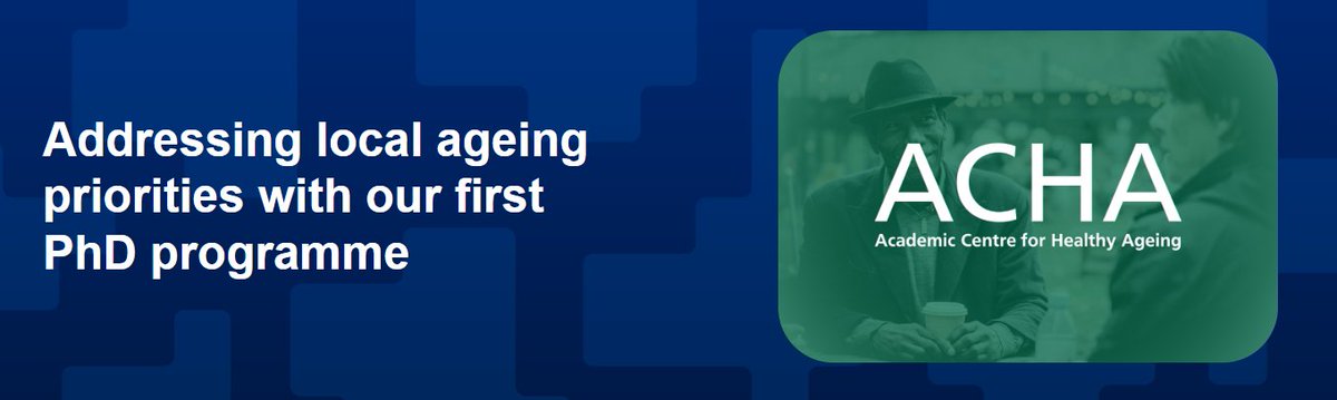 The Academic Centre for Healthy Ageing (ACHA) (@achealthyageing) on Twitter photo š¢ Deadline Alert!
The application deadline for our first PhD programme 'FAIRER' is next Friday!
We're offering 3 fully-funded non-clinical PhD studentships at <a href="/QMUL/">Queen Mary University of London</a>, supported by @DunhillMedical
Apply now: š acha.qmul.ac.uk/fairer-dtp/ š¢ Deadline Alert!
The application deadline for our first PhD programme 'FAIRER' is next Friday!
We're offering 3 fully-funded non-clinical PhD studentships at <a href="/QMUL/">Queen Mary University of London</a>, supported by @DunhillMedical
Apply now: š acha.qmul.ac.uk/fairer-dtp/