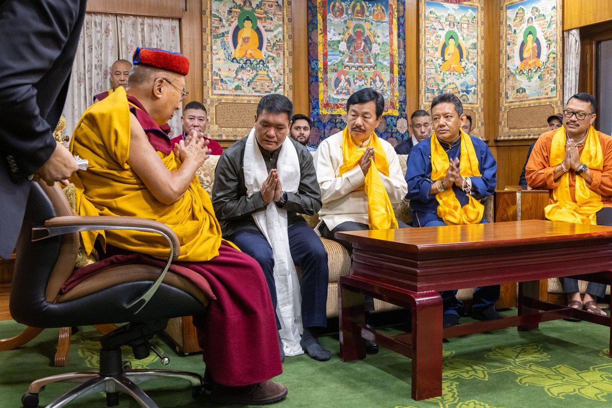 It was a profound honor to have an audience with His Holiness the 14th <a href="/DalaiLama/">Dalai Lama</a> at his residence in Dharamshala. I feel truly blessed to have received his compassionate blessings. 1/2