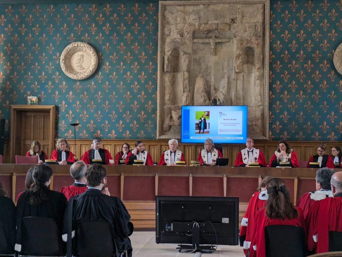 Audience solennelle d'installation de la cour d'appel de Rouen.