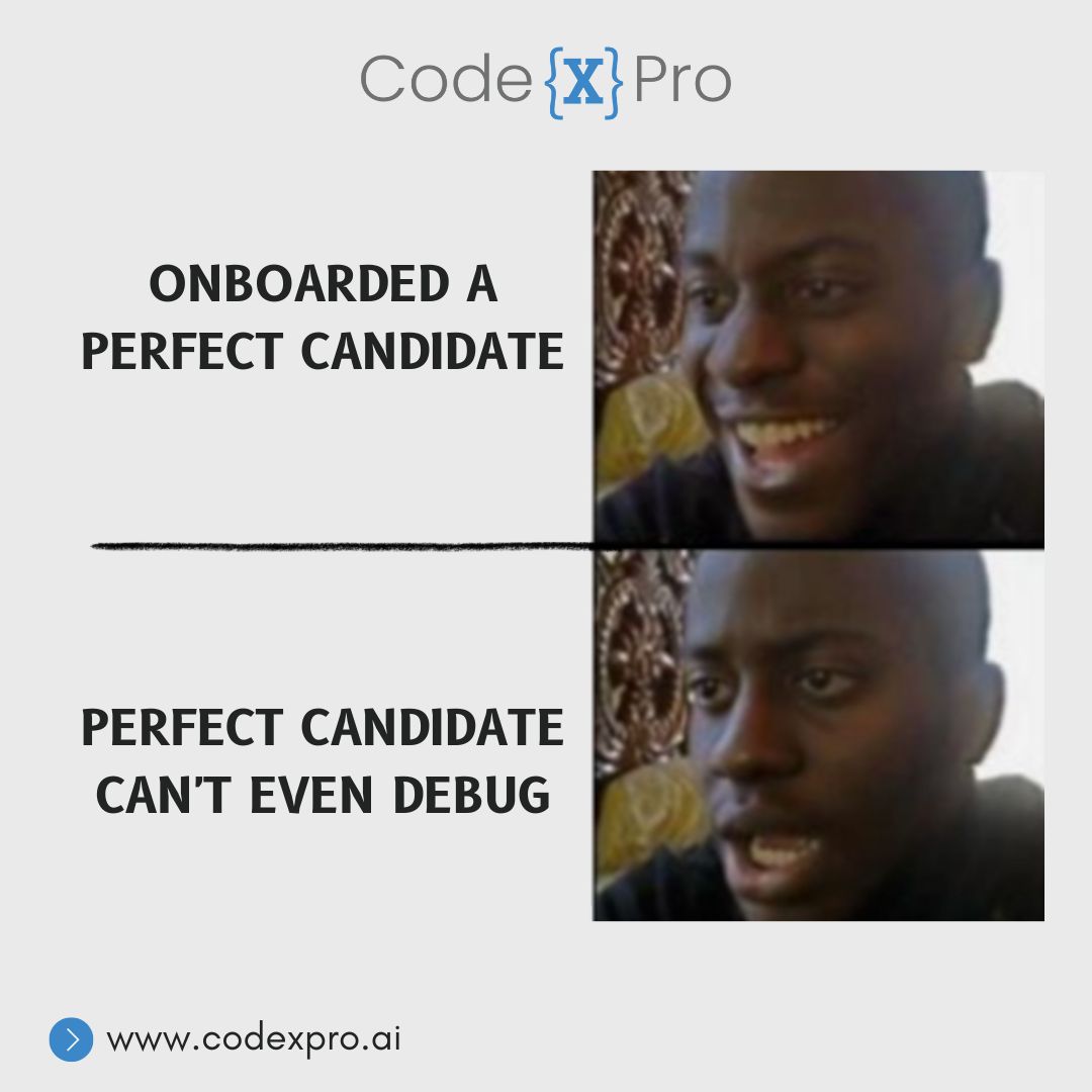 smalldayCodeX's tweet image. Think you've found the perfect candidate? Without a coding assessment, it might just be wishful thinking! 🛠️ Avoid hiring fails and test real skills with CodeX Pro's reliable coding assessments.
#Techhire #CodingTest #SmartHiring #Codexpro