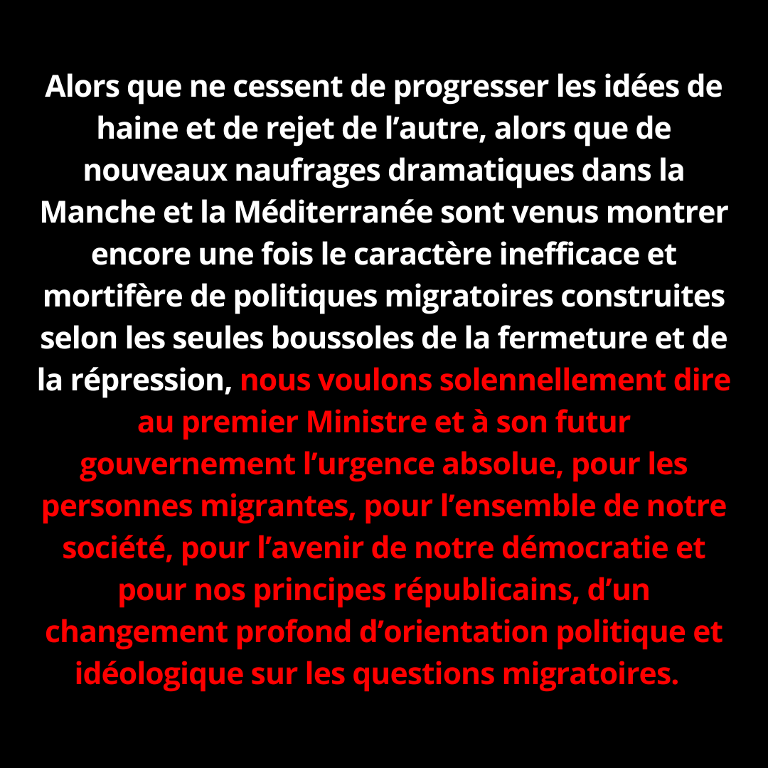 🔴 Communiqué | Nomination du premier Ministre <a href="/MichelBarnier/">Michel Barnier</a> : face à l’incompréhension et l’effarement, l’urgence d’un changement profond d’orientation politique sur les questions migratoires

➡ lacimade.org/presse/nominat…