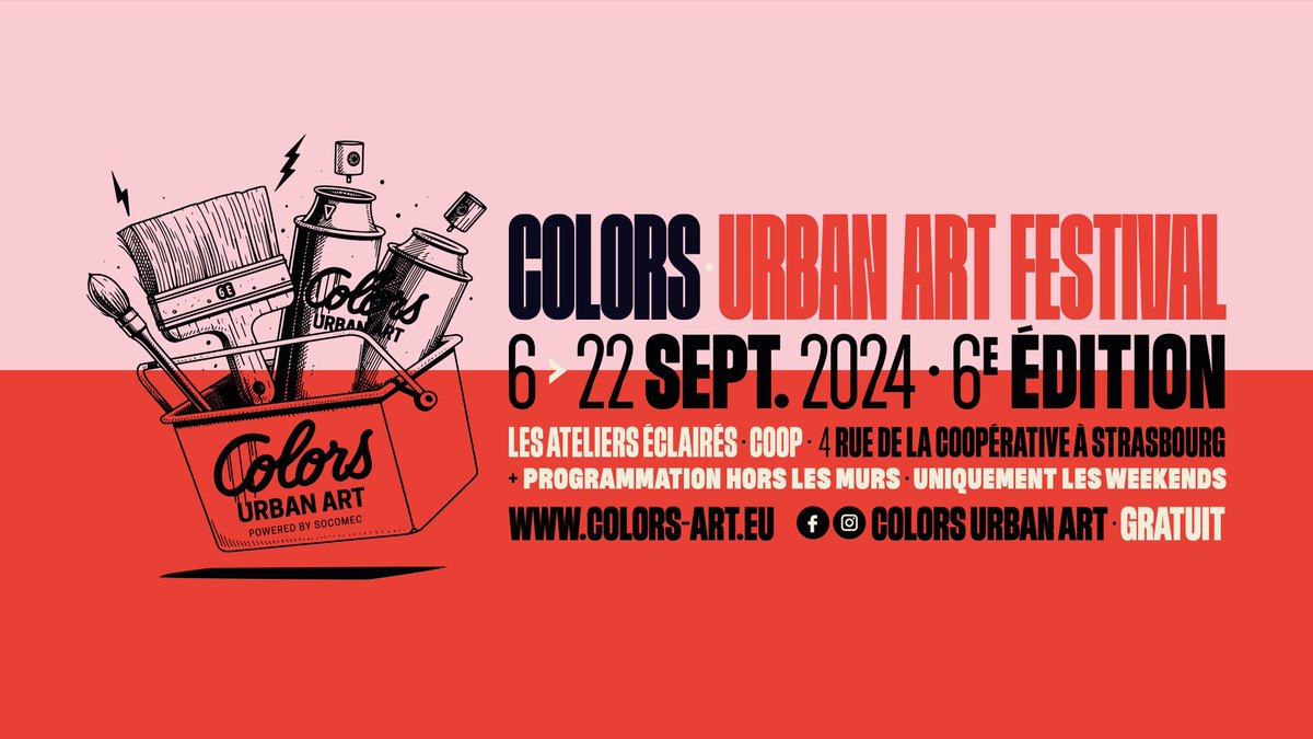 Du 6 au 22 septembre c'est <a href="/ColorsUrbanArt/">Colors Urban Art</a> by <a href="/socomec_FR/">Socomec France</a> 👌🎉