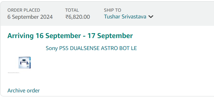 TubeStationGame's tweet photo. Secured: 
#AstroBotPS5 #astrobotdualsense #amazon https://t.co/CqFePRLAVi