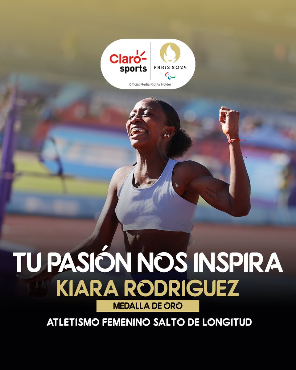¡UNA MEDALLA MÁS PARA EL ECUADOR! 🙌🏻🇪🇨

Kiara conquista la medalla de ORO en Salto de Longitud en los Juegos Paralímpicos de París 2024. ¡ERES NUESTRO ORGULLO CAMPEONA!🥇

#EcuadorEnParis #KiaraRodríguez #TeamClaroPower #ClaroSports