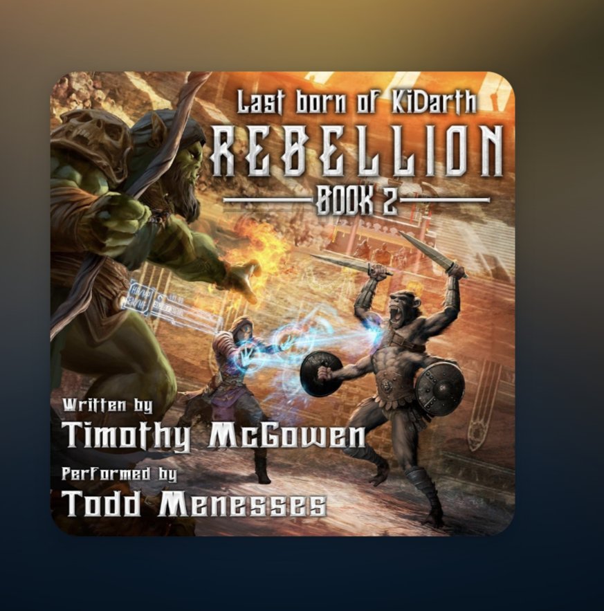 Yesterday I finished Last born of the KiDarth book 2. This one has tons of lore for <a href="/TimothyMMcGowe1/">Timothy M. McGowen</a>  connected universe. With that Sci-fi #LitRPG flavor. I'm going to be jumping into book 3 today! #audiobooks  highly recommend this series and universe.