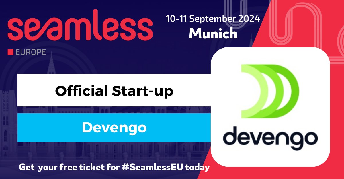 devengoapi (@devengoapi) on Twitter photo We are going to be next week in #Munich attending <a href="/SeamlessEU/">Seamless Europe</a>. Drop us a DM if you want to talk about the present or future of #payments! We are going to be next week in #Munich attending <a href="/SeamlessEU/">Seamless Europe</a>. Drop us a DM if you want to talk about the present or future of #payments!