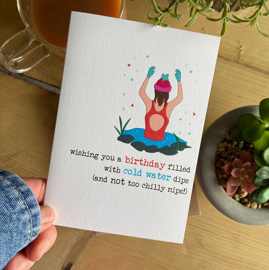 Happy Friday! Hope you've got something lovely planned for the weekend? A spot of wild swimming maybe?! 🏊‍♀️ 
#wildswimming #wildswimuk #openwaterswimming #coldwaterdip #wildswim #colddip #dandelionstationery #greetingscards #weekendswim #swimminglove