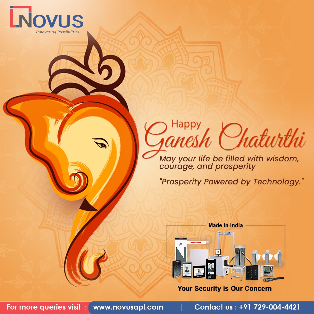 🪔On the auspicious occasion of Ganesh Chaturthi, we wish you happiness, peace and progress in all your endeavors. May our professional relationships grow and flourish with the blessings of Lord Ganesha. 🌟 Happy Ganesh Chaturthi! 🌟 🙌🙏🐭 🐘 ✨