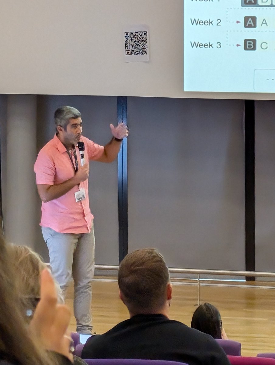HirokiSayama's tweet image. #CCS2024 lightning talks (2)
(Final speaker Diogo puts up a new QR code on the wall as his paper just got published this week :)
@ConfCompSys