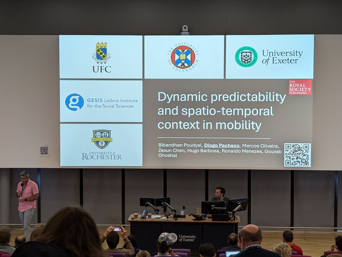 HirokiSayama's tweet image. #CCS2024 lightning talks (2)
(Final speaker Diogo puts up a new QR code on the wall as his paper just got published this week :)
@ConfCompSys