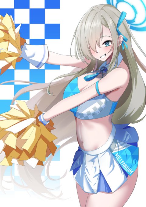 コラボのチアアスナ
#ブルーアーカイブ 