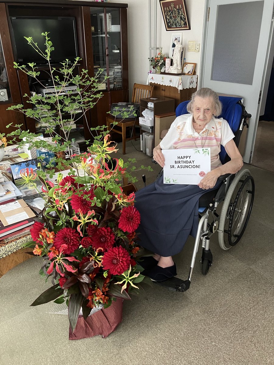 SPA wishing Sr Asuncion a HAPPY 103rd BIRTHDAY