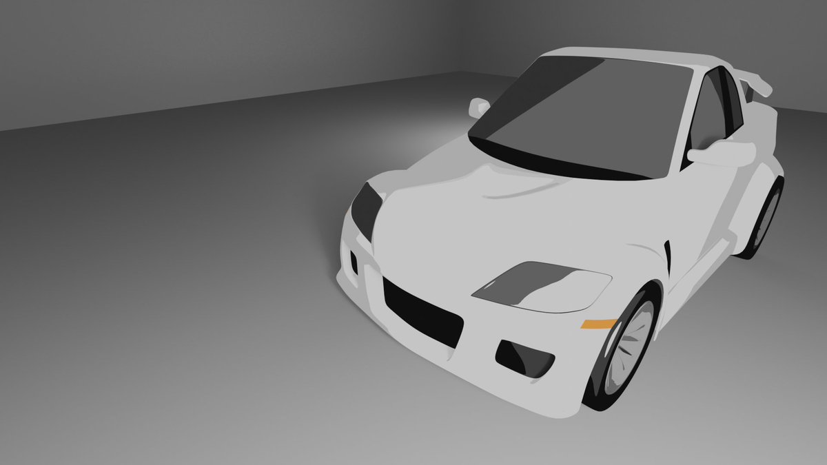 ebiebi0120's tweet image. 昨日の続き完成です！
#RX8 #deformed #b3d #beginner