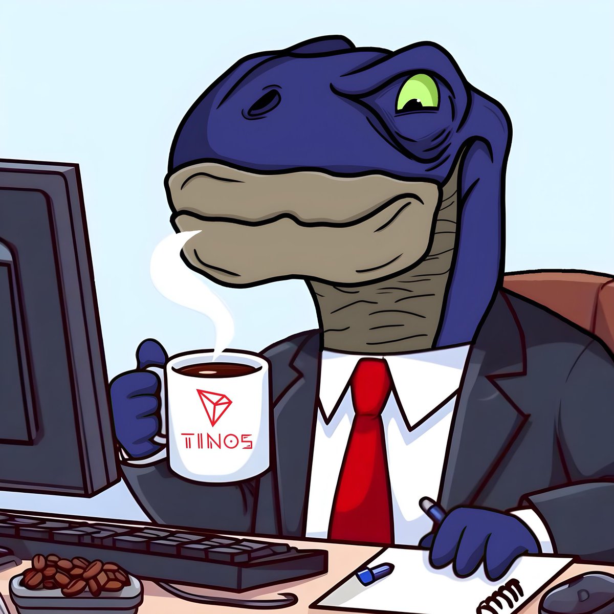 Grrr Morning #Tino fam🦖 Checking the NFT Market on <a href="/apenftorg/">apenft</a> is our favorite thing to do in the morning 🌞

#tron #TronMeme #tronnft #nft $tron