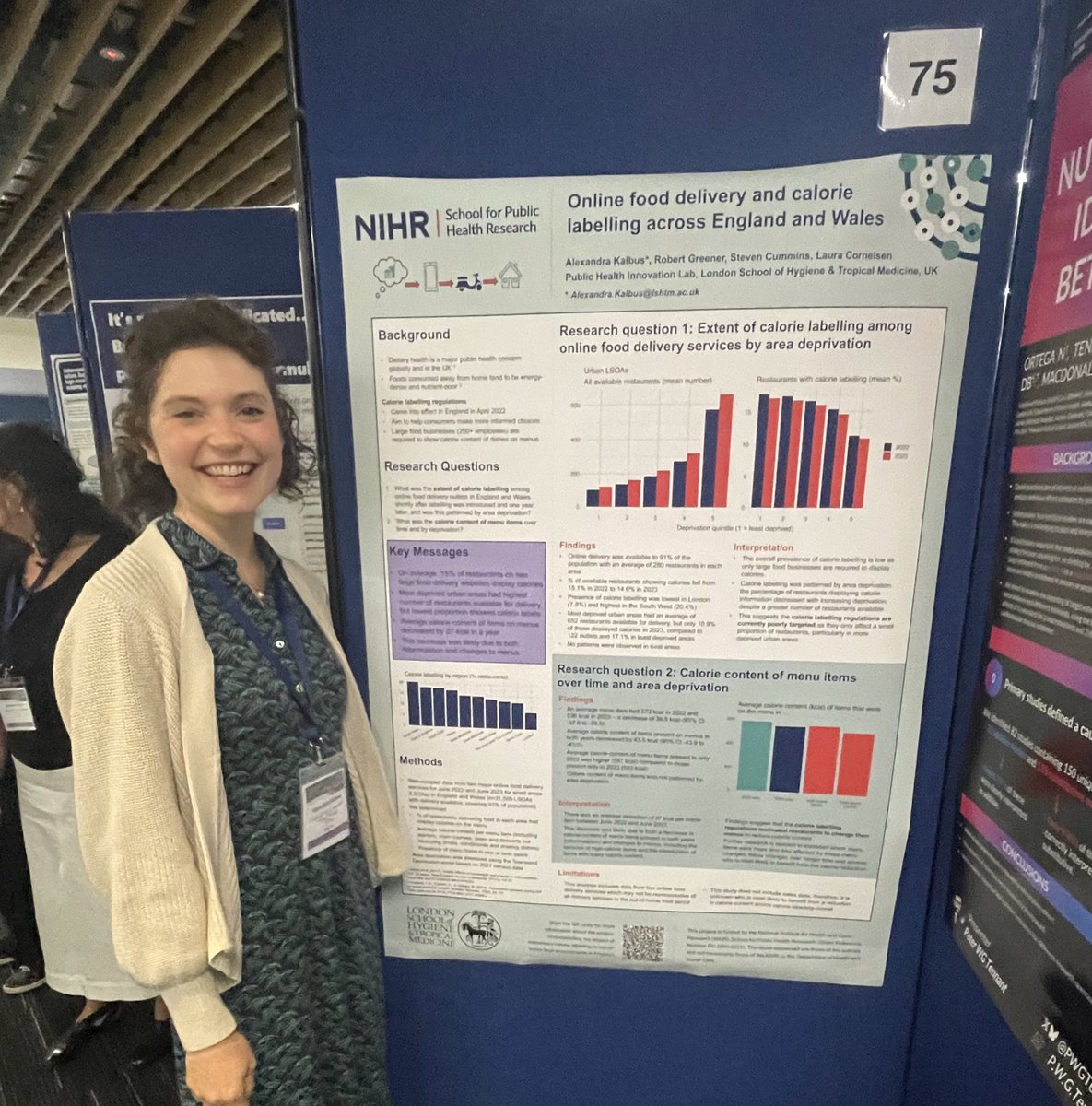 NIHR SPHR (@nihrsphr) on Twitter photo #SPHRtrainee Alexandra Kalbus is presenting her poster about online food delivery and calorie labelling across England and Wales #SSM2024 <a href="/LSHTM/">London School of Hygiene & Tropical Medicine</a>
nihrsphr.link/impact-of-calo… #SPHRtrainee Alexandra Kalbus is presenting her poster about online food delivery and calorie labelling across England and Wales #SSM2024 <a href="/LSHTM/">London School of Hygiene & Tropical Medicine</a>
nihrsphr.link/impact-of-calo…