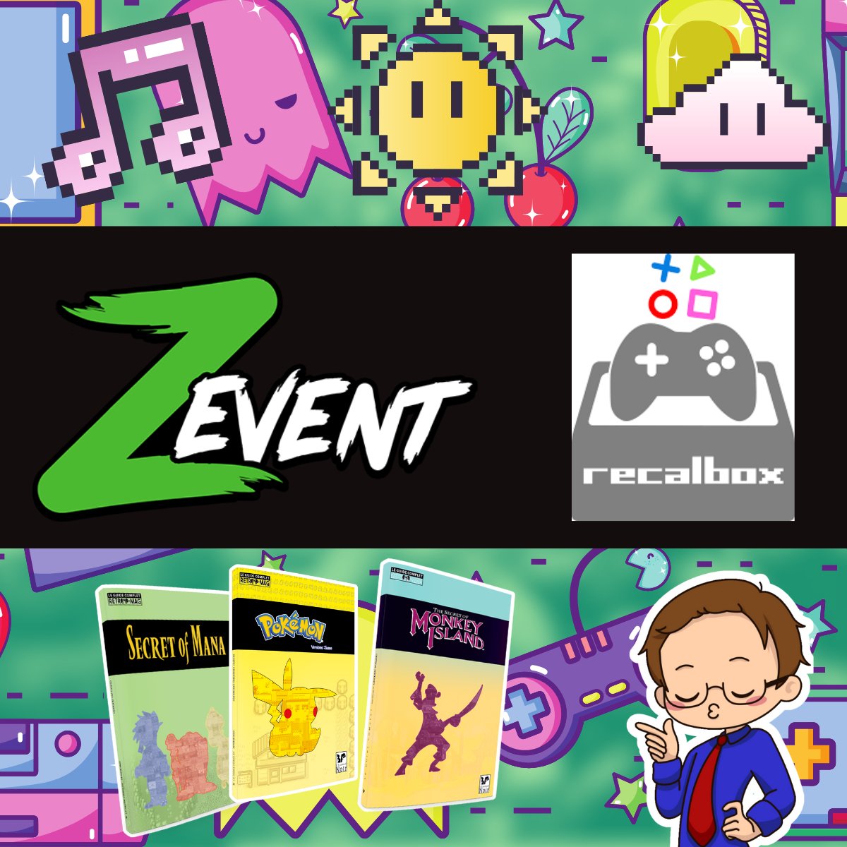 lecureuilnoir's tweet photo. 🎮 Ce week-end, je rejoins @Recalbox au #ZEventFR pour un marathon de solidarité exceptionnel ! On se retrouve en live dès ce soir à 18h jusqu'à dimanche minuit pour un week-end de gaming et de fun pour la bonne cause 💚
https://t.co/1AXSBwh2JL https://t.co/RMeSH839BQ