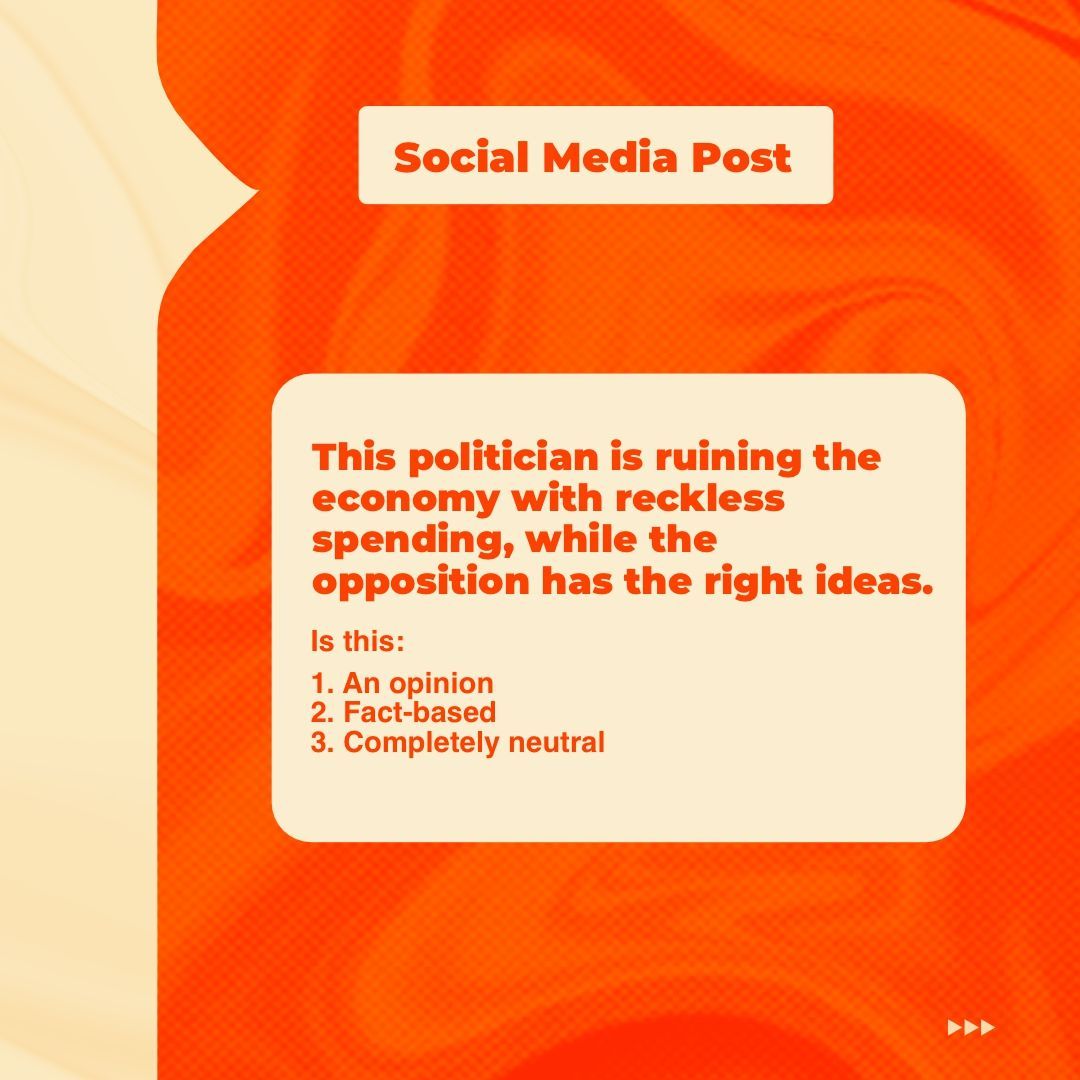medialitafrica's tweet image. How well can you spot bias in the news? Take our quiz, &quot;Can You Detect Bias?&quot; and challenge your critical thinking skills. See if you can uncover hidden biases and become a media literacy pro! 
#medialiteracy #biasdetection #media #stayinformed
